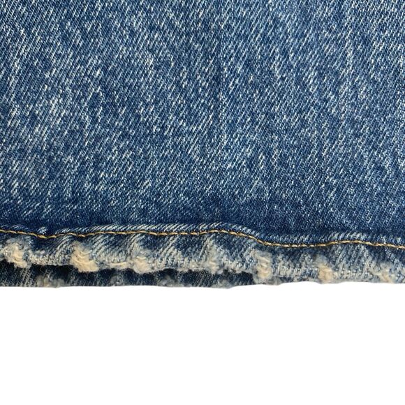 Madewell Relaxed Bootcut Jeans 29 Tall Blue Distressed High Rise Western Grunge - Picture 11 of 14